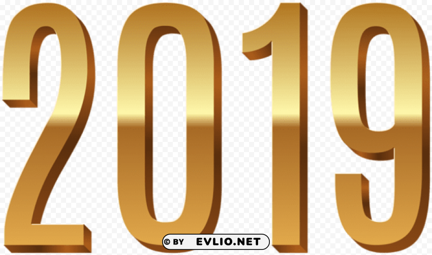 gold 2019 PNG Graphic Isolated with Transparency PNG Images 149585f2