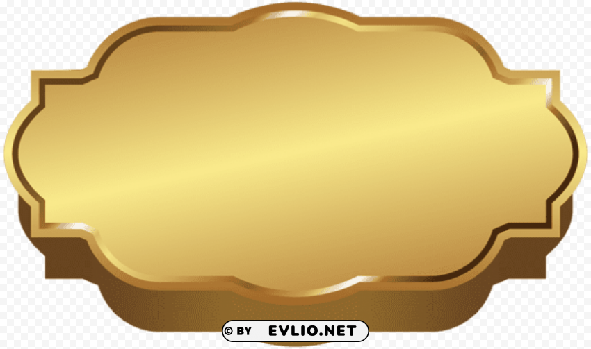 Golden Label Template PNG Transparent Photos For Design