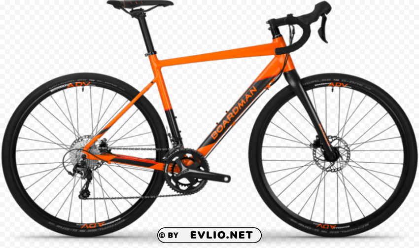 orange boardman bike PNG with Isolated Object