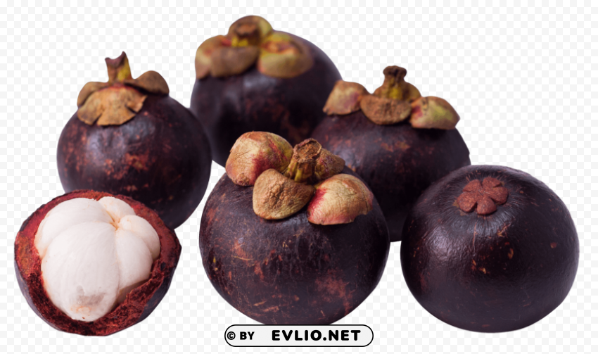 Purple Mangosteen Isolated Subject in HighResolution PNG