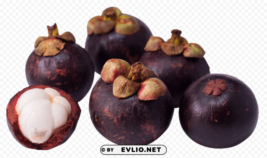 Purple Mangosteen PNG Images Without BG