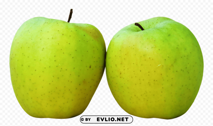 Two Green Apples Isolated Item on HighResolution Transparent PNG