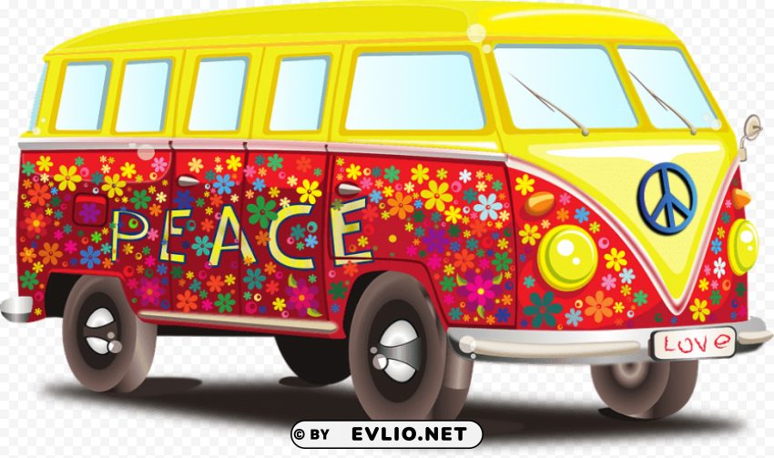 volkswagen peace mobile home Transparent background PNG images selection