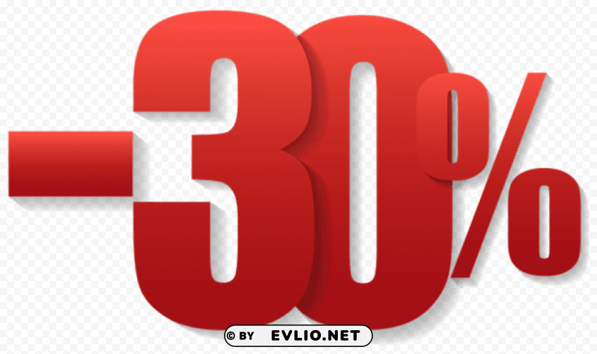 -30% off sale PNG Graphic with Isolated Transparency