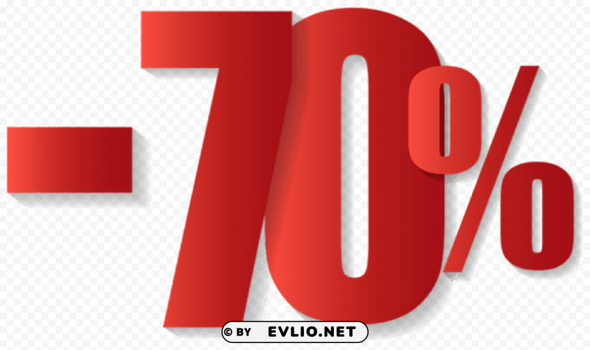 -70% off sale PNG Image Isolated on Transparent Backdrop