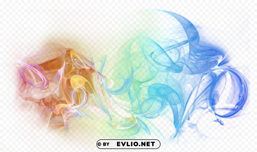 colorful smoke PNG transparent graphics for projects