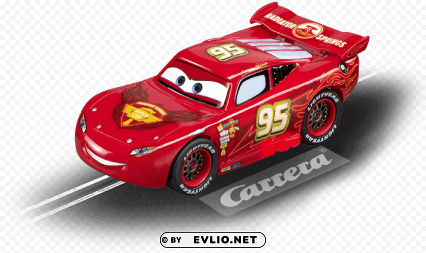 lightning mcqueen neon Isolated PNG Image with Transparent Background