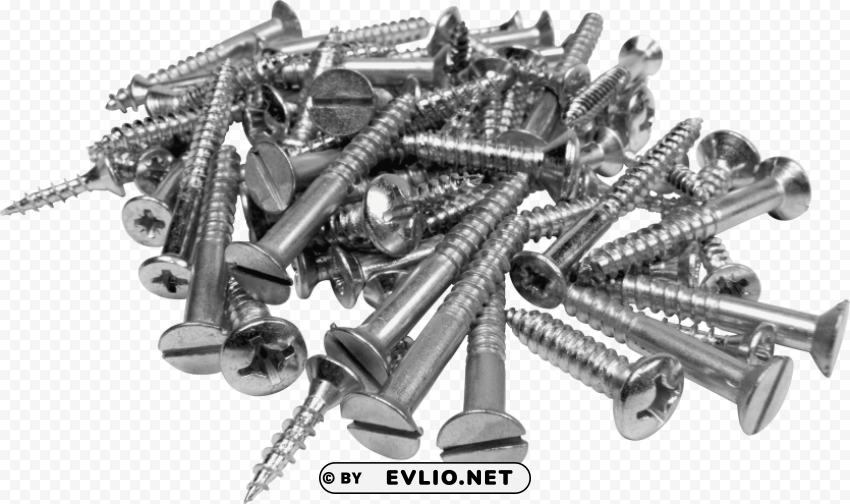 stack of screws Transparent background PNG images comprehensive collection
