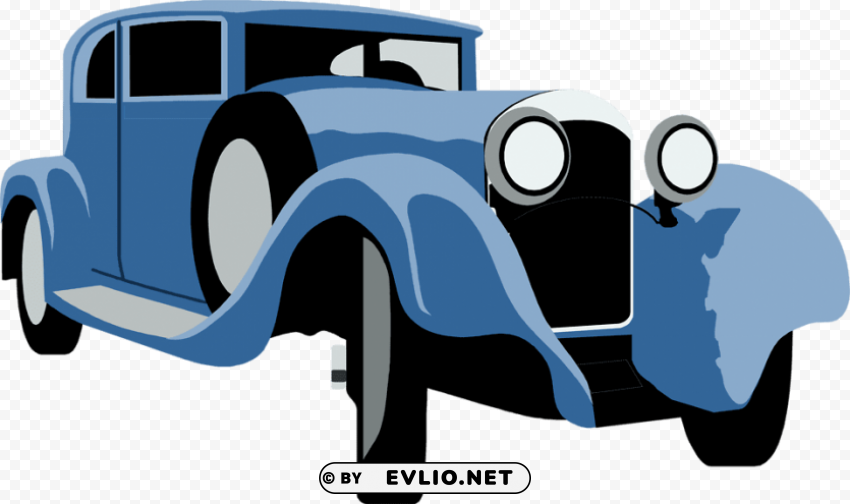 vintage car illustration HighQuality PNG Isolated on Transparent Background