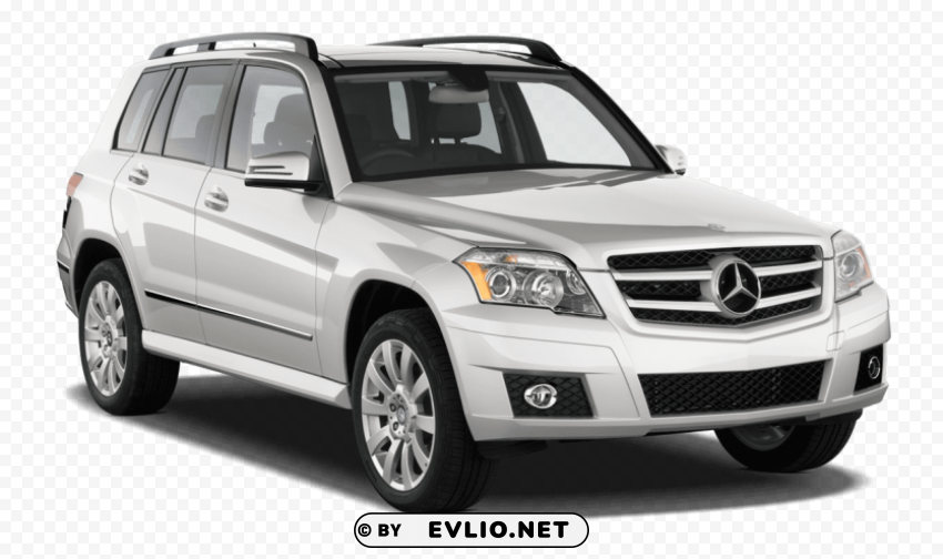 white mercedes benz glk car PNG artwork with transparency