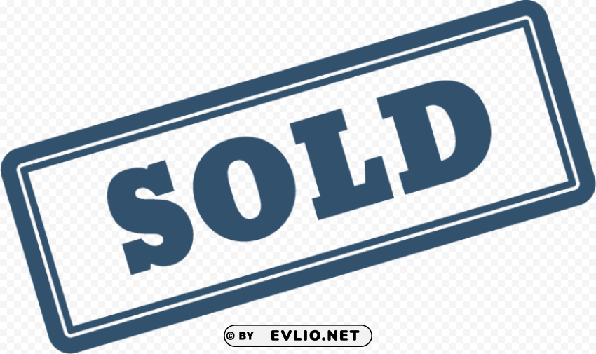 blue sold out PNG with no bg