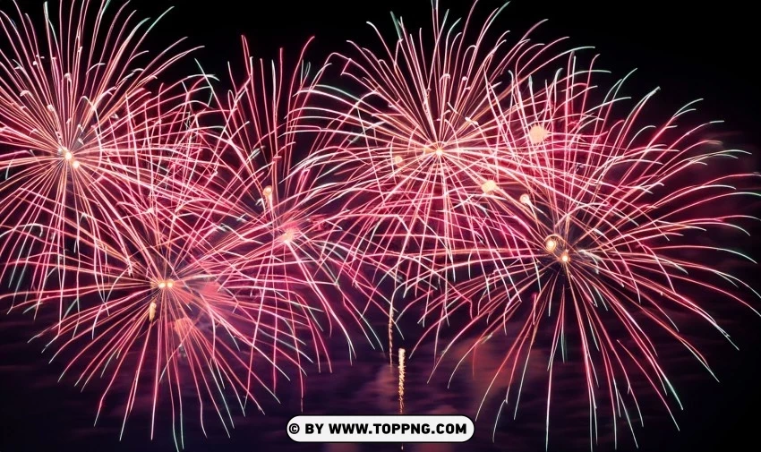 Fireworks Extravaganza for Happy New Year Free Images PNG Image with Isolated Artwork