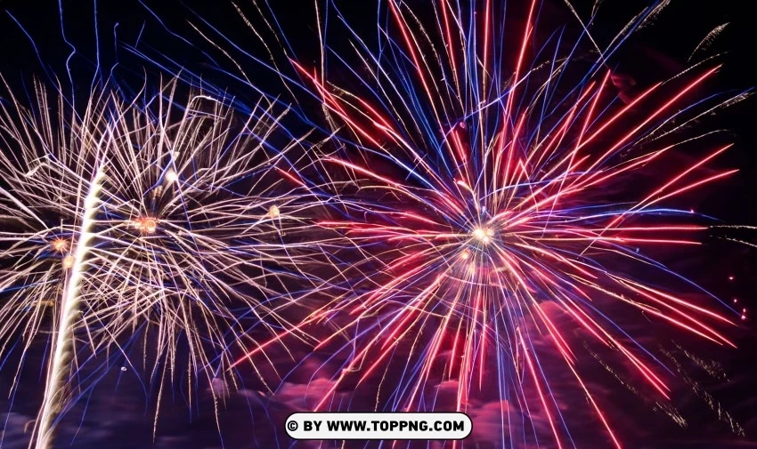 Happy New Year Fireworks Wallpaper Free Images and Photos PNG Image with Isolated Subject