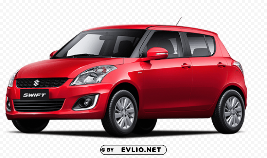 suzuki swift red Isolated Element on Transparent PNG
