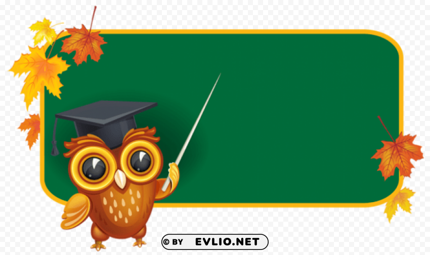 owl with school board High-resolution PNG images with transparent background