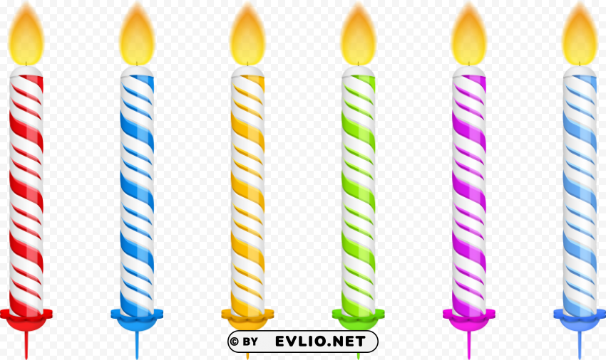 transparent birthday candles PNG for educational use PNG transparent with Clear Background ID c4305af0