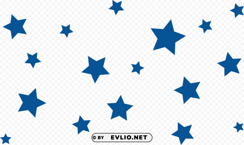 blue star HighResolution Transparent PNG Isolated Item