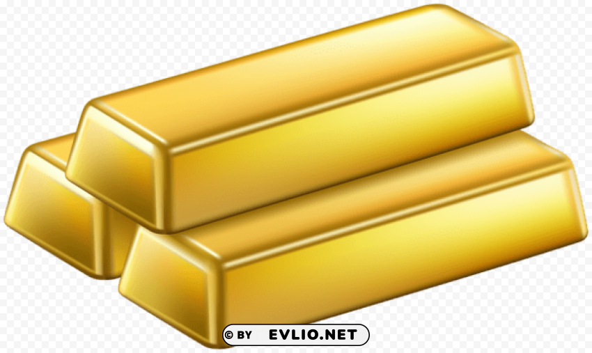 gold bars PNG Image Isolated with High Clarity
