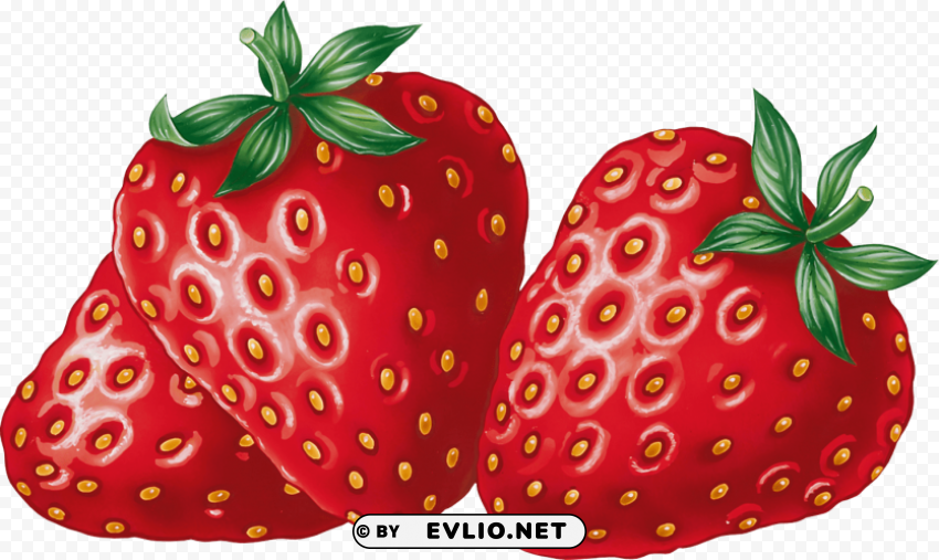 strawberry Clear Background PNG Isolated Item