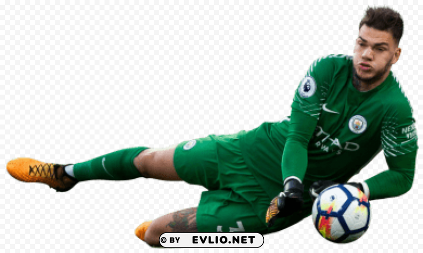 ederson moraes PNG with isolated background