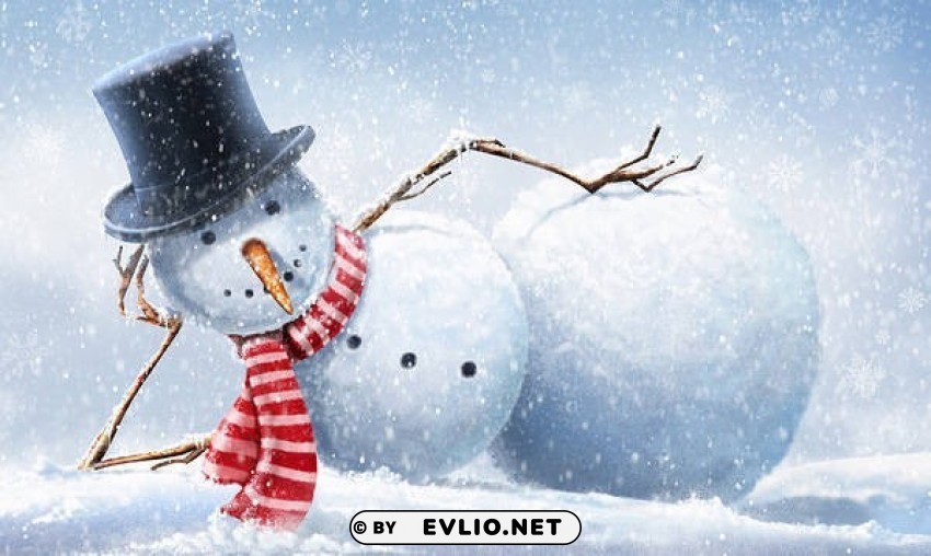 winterwith snowman PNG graphics with clear alpha channel collection