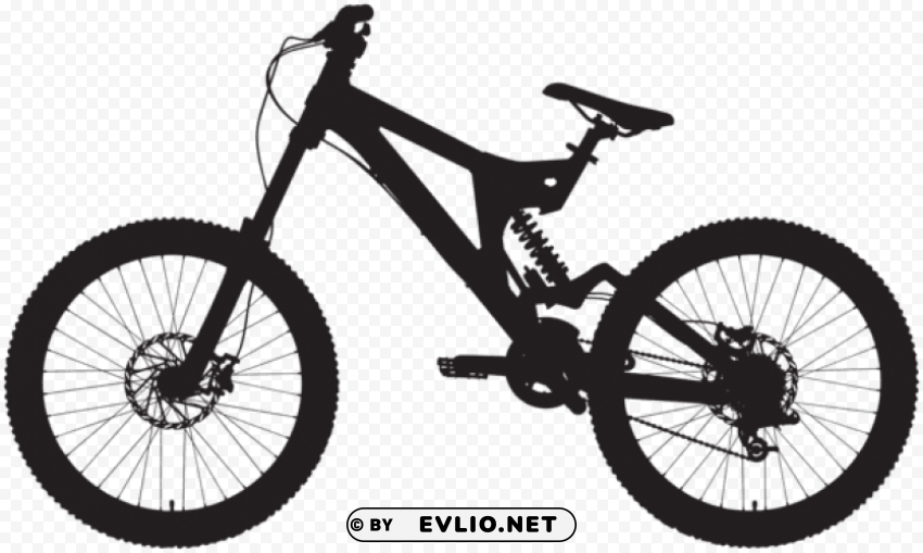 bicycle silhouette Clean Background Isolated PNG Design