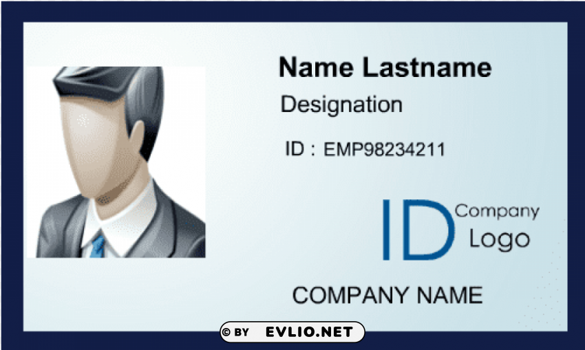 Id Card Green Design Isolated Character In Clear Background PNG