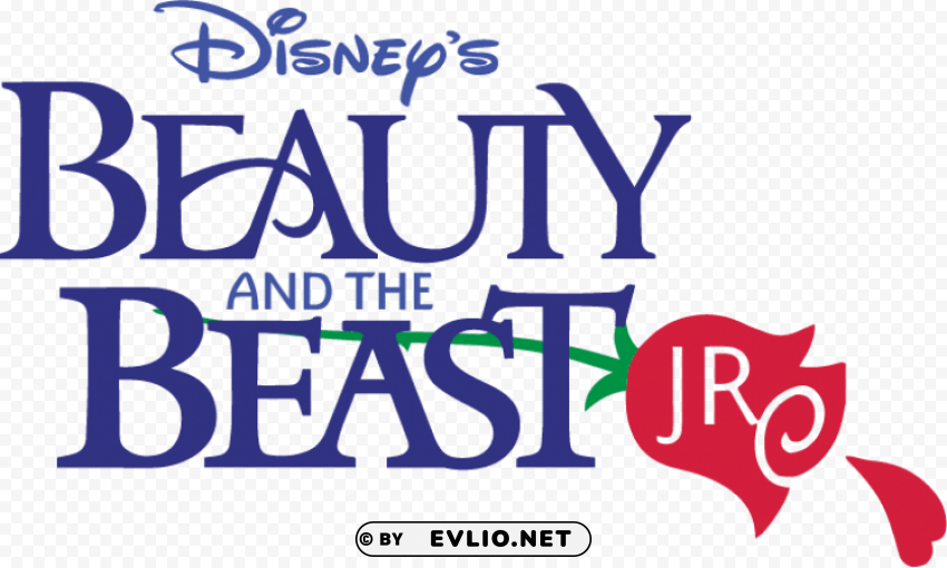 beauty and the beast jr logo PNG for Photoshop