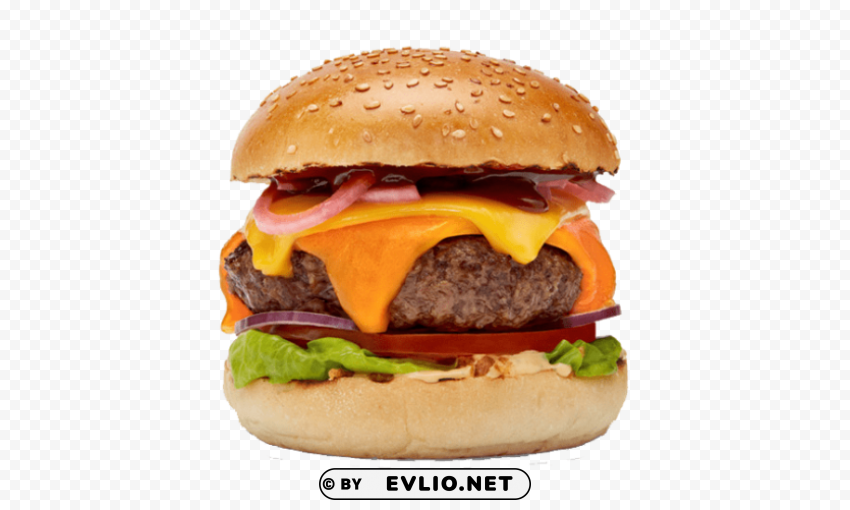 burger Isolated Item on Clear Transparent PNG