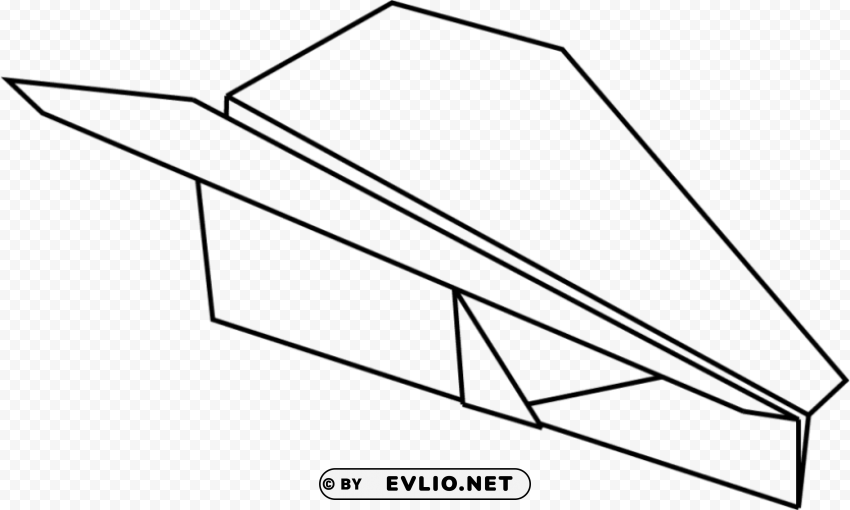 diagram of a paper airplane PNG free transparent