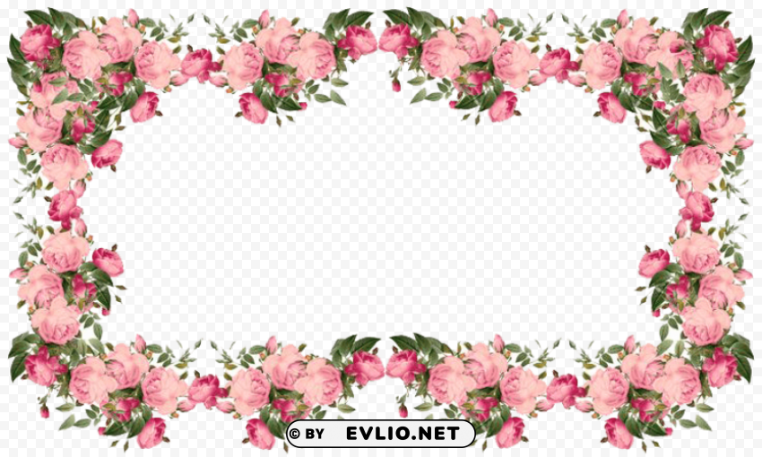 flowers borders Isolated Subject in Transparent PNG