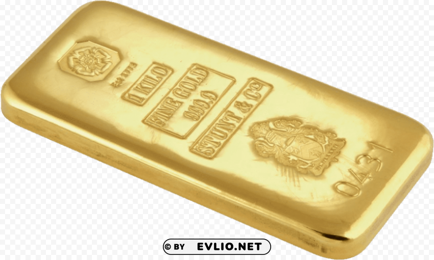 gold bar Isolated Object in HighQuality Transparent PNG