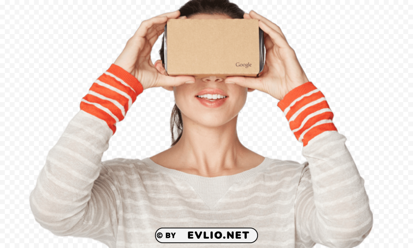 google cardboard vr user PNG files with no backdrop required