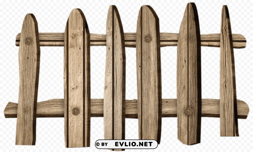 old wooden fence PNG transparent design diverse assortment