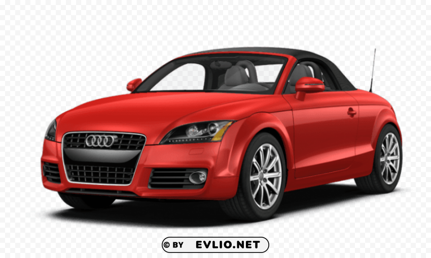 red audi tt Transparent PNG Graphic with Isolated Object