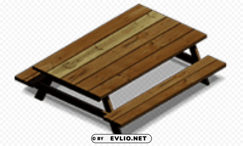 square picnic table HighResolution Transparent PNG Isolated Element