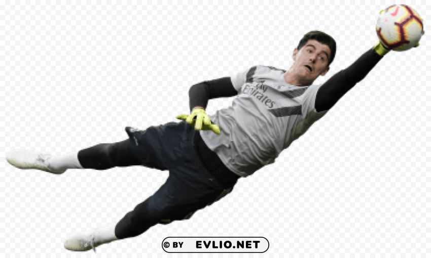 thibaut courtois Clear Background Isolated PNG Object