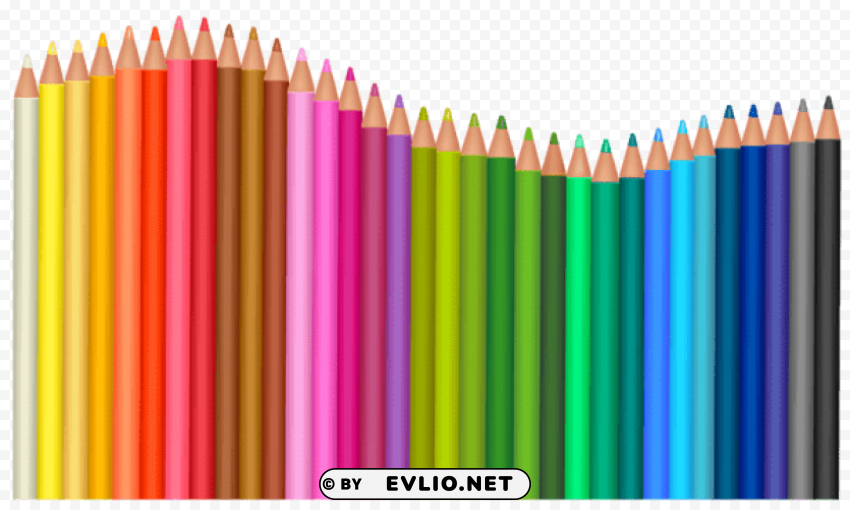  pencils vector PNG with transparent background free