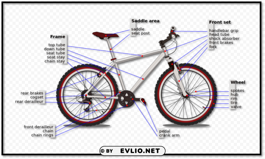 Axle On A Bike Free PNG Download