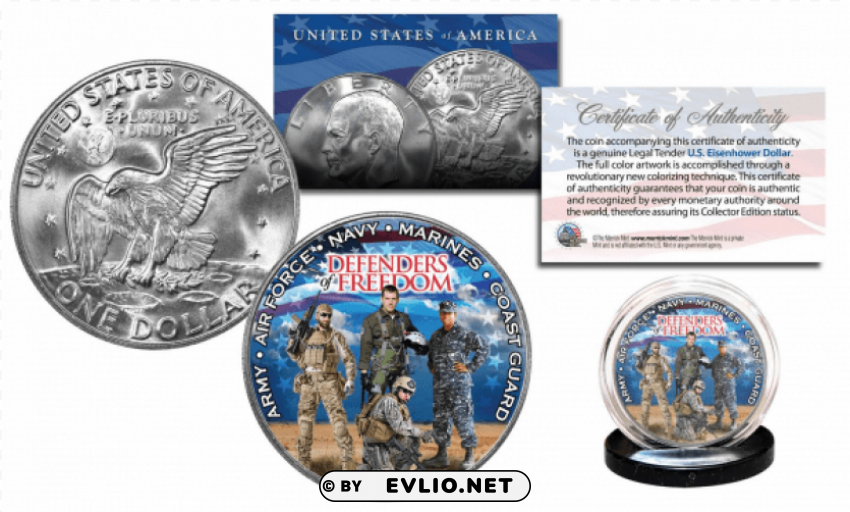john wayne americana dollar coin Transparent PNG Isolated Design Element
