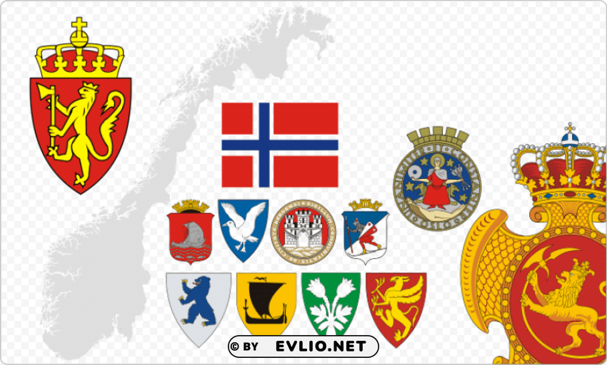 oslo coat of arms large wall clock PNG images with transparent elements