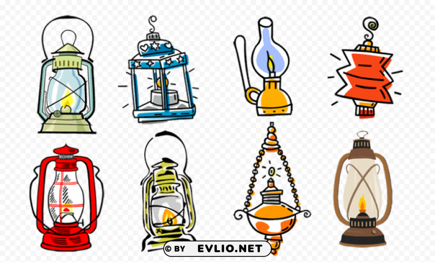 ramadan lamp duo Isolated Graphic with Transparent Background PNG