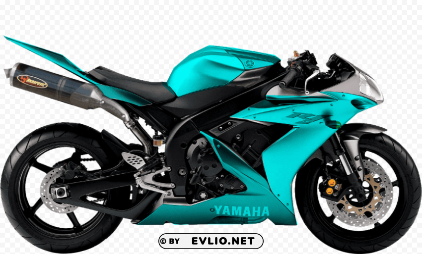 cyan green blue yamaha motorcycle PNG files with no royalties