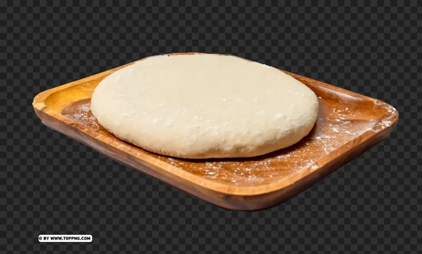 Dough on a Rustic Plate PNG graphics with clear alpha channel collection