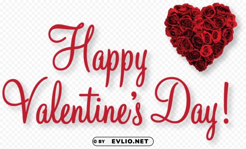 Happy Valentine Day Isolated Artwork In HighResolution PNG