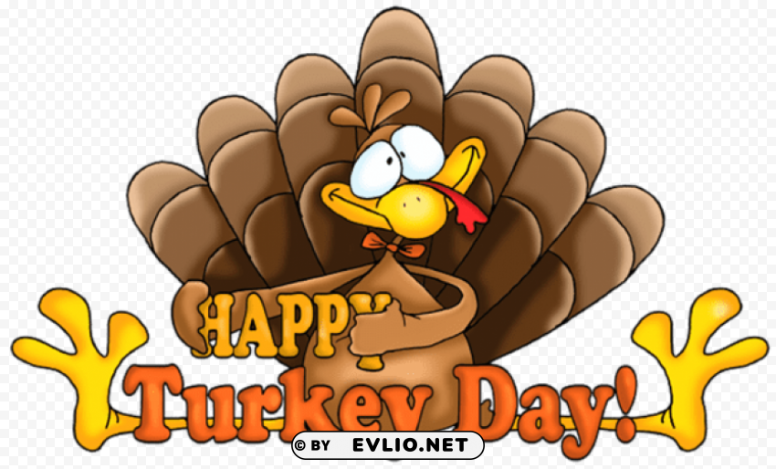 transparent happy turkey day PNG images with alpha mask png images background -  image ID is b3a71110