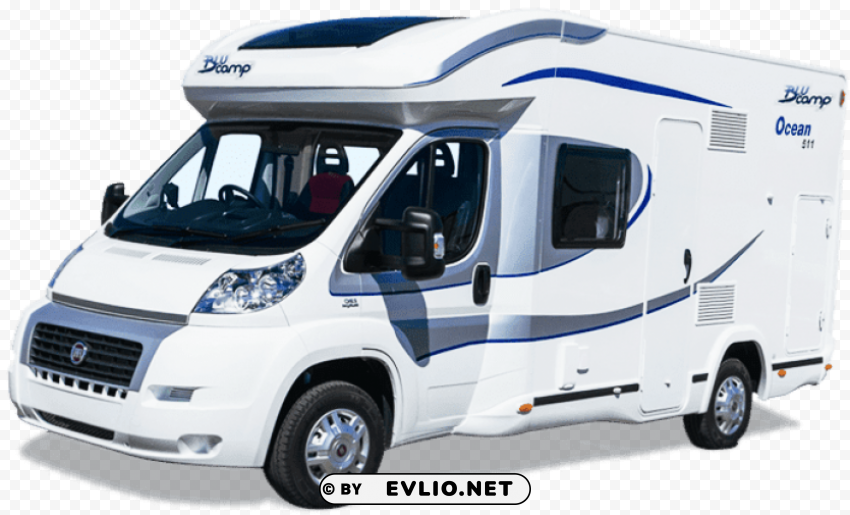 Transparent PNG image Of blue camp motorhome Isolated PNG Object with Clear Background - Image ID 794b5215