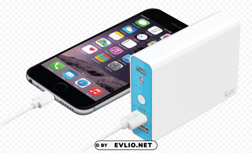 iPhone Power Bank Charger PNG Image with Clear Background Isolated