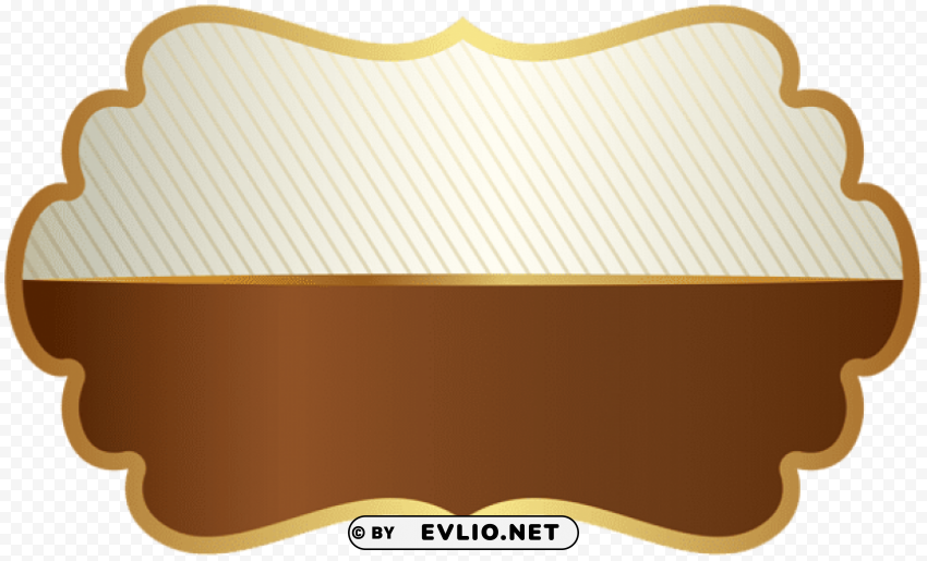 label template brown HighQuality Transparent PNG Isolated Object