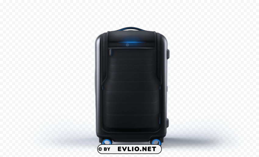 blue smart carry Isolated PNG Element with Clear Transparency